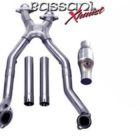Bassani SS Mid Pipes w/Cats 2003-04 Mustang Cobra - Stainless