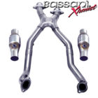 Bassani BX Mid Pipes w/Cats 2003-04 Mustang Cobra - Aluminized