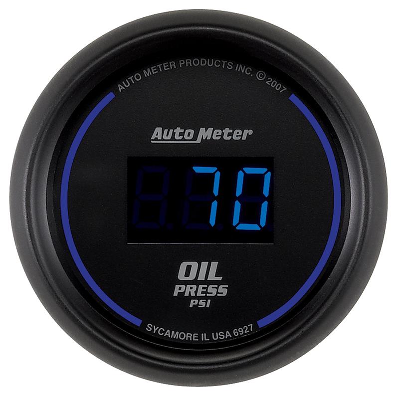 Autometer Cobalt Digital 52.4mm Black 0-100psi Oil Pressure Gauge am6927 